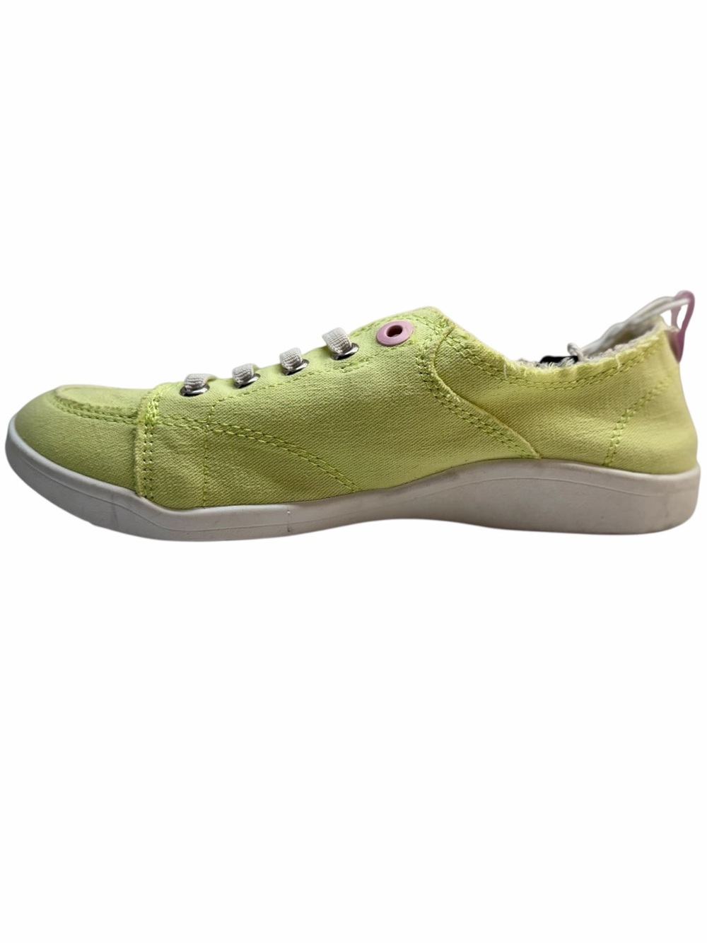 NWT Vionic Beach Pismo Lime Canvas Sneakers US 6 Orthotic Comfort Shoes - Picture 5 of 9